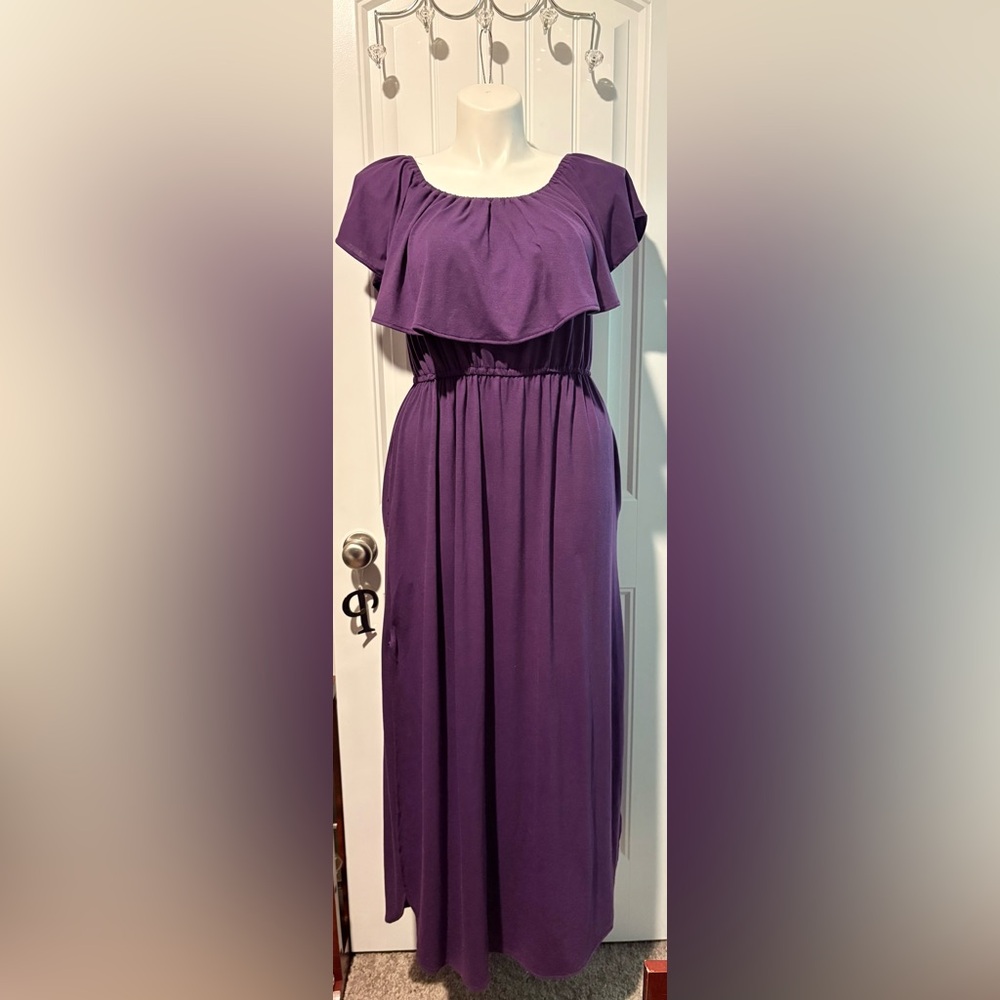 Thanth Purple Maxi Dress